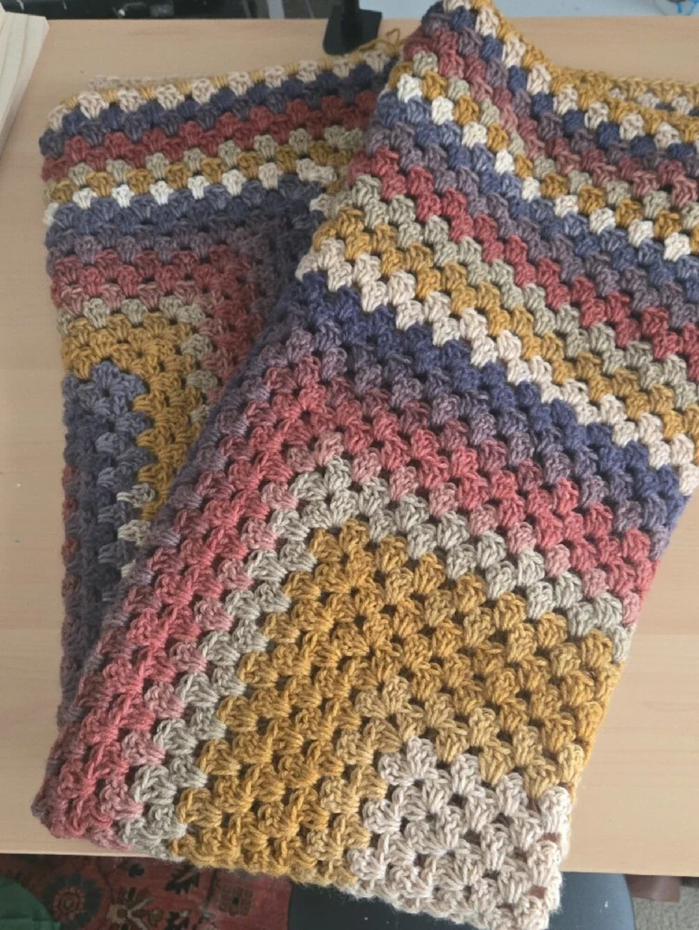Handmade Crochet Throw - Picture 4 of 4
